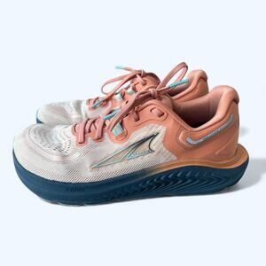 Altra Paradigm 7 Running Shoes Sneakers Women's Size 7.5 Blue & Coral/Orange